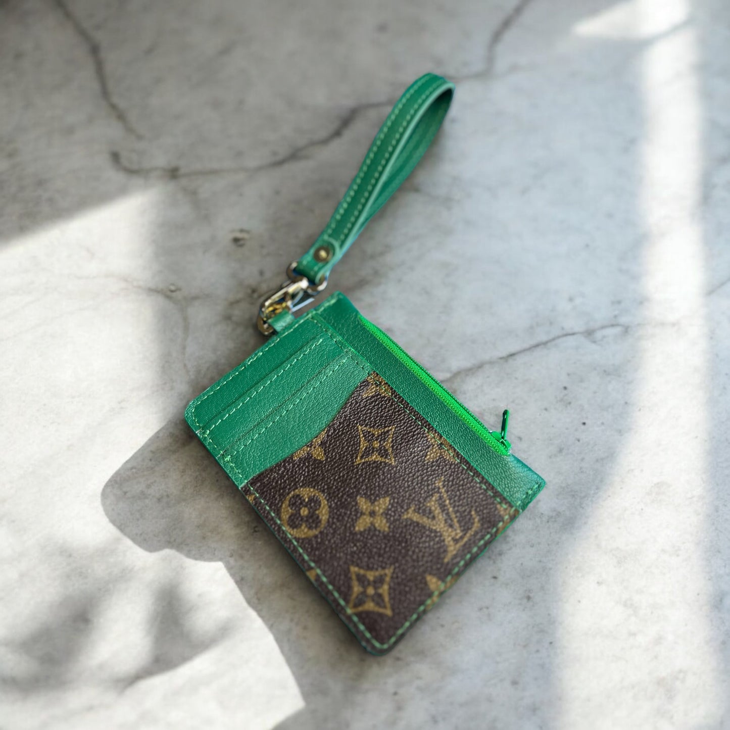 Green Wristlet Wallet